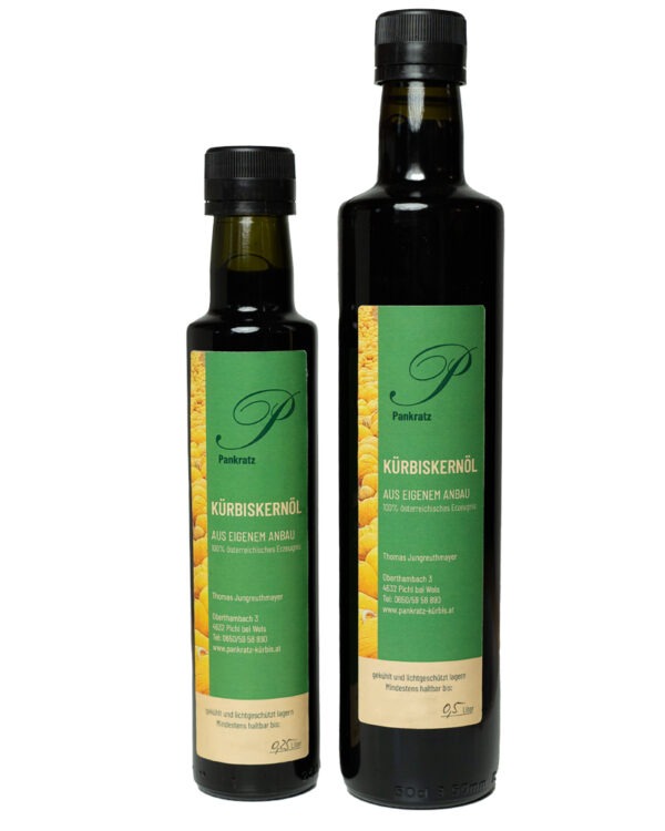 Kürbiskernöl 0,25 – Bild 2